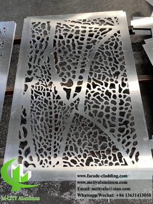 Paneles decorativos con patrones de aluminio de chapa metálica de 3 mm para la decoración de fachadas de edificios