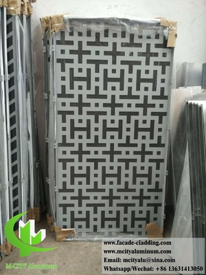 Panel de aluminio perforado de 3 mm de espesor en polvo recubierto con luz LED