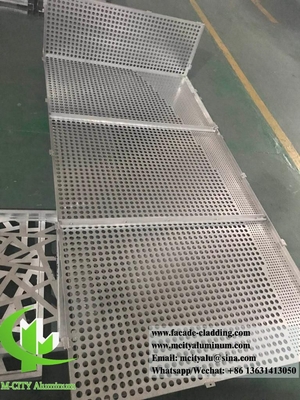Cortador láser de pantalla de metal de aluminio de 3 mm PVDF revestimiento de pared de metal para la decoración de edificios
