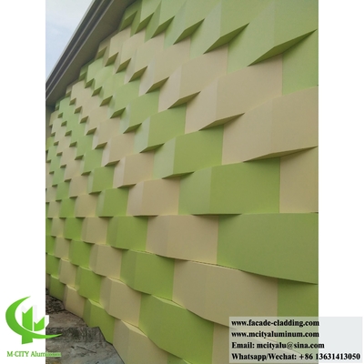 Paneles de aluminio sólido para fachada, revestimiento y decoración en polvo revestido con varios colores en polvo revestido con 4 mm