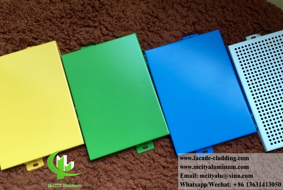Paneles de aluminio sólido para fachada, revestimiento y decoración en polvo revestido con varios colores en polvo revestido con 4 mm