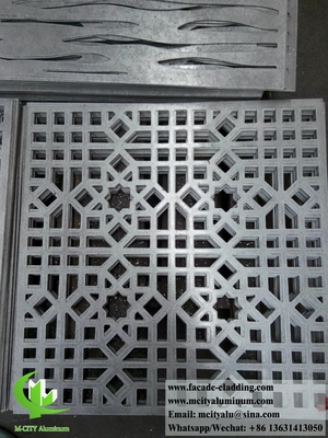 Moderno diseño de fachada metálica revestimiento de chapa de aluminio con patrones de 4 mm de espesor