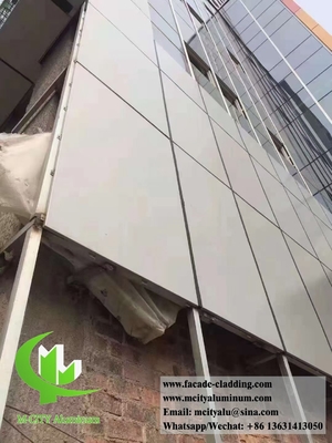 Revestimiento de pared de aluminio sólido 3 mm PVDF Finish 15 años de garantía Decoración exterior para fachada de pared