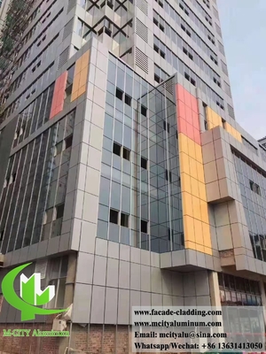 Revestimiento de pared de aluminio sólido 3 mm PVDF Finish 15 años de garantía Decoración exterior para fachada de pared