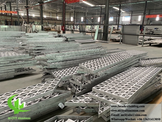 Cortador láser de pantalla de metal de aluminio de 3 mm PVDF revestimiento de pared de metal para la decoración de edificios