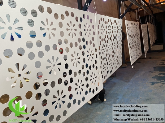 Arquitectónico Revestimiento de aluminio sólido de 3 mm de espesor en polvo recubierto de color blanco anti-herrumbre