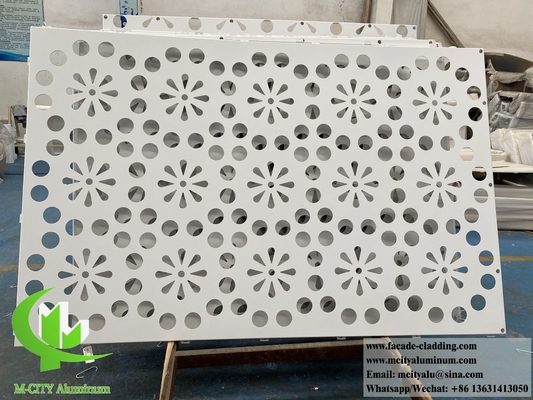 Arquitectónico Revestimiento de aluminio sólido de 3 mm de espesor en polvo recubierto de color blanco anti-herrumbre