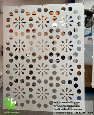 Arquitectónico Revestimiento de aluminio sólido de 3 mm de espesor en polvo recubierto de color blanco anti-herrumbre