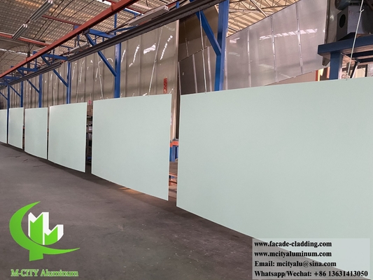 Revestimiento de pared de aluminio sólido de color gris PVDF 20 años de garantía espesor de 3 mm para fachada del edificio
