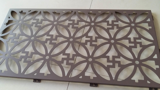 revestimiento de pared PVDF de chapa metálica perforada de aluminio para fachadas de edificios de 3 mm de espesor