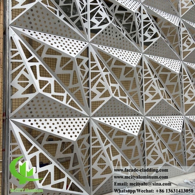 Revestimiento de paredes de aluminio paneles sólidos diseño 3D con patrones decorativos para fachada del edificio