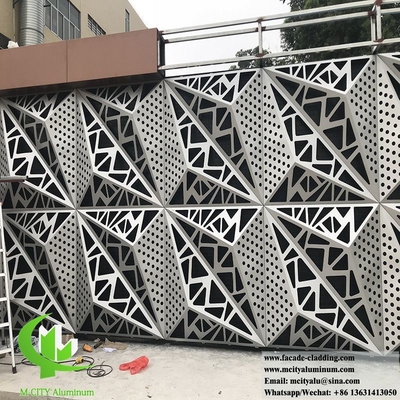 Revestimiento de paredes de aluminio paneles sólidos diseño 3D con patrones decorativos para fachada del edificio