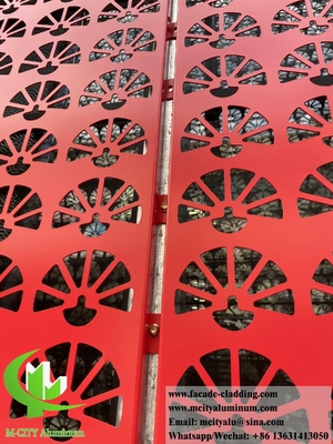 Arquitectónico corte láser revestimiento de pared de metal de aluminio PVDF revestimiento 15 años garantía de color decoración exterior