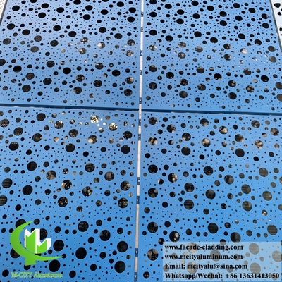 Revestimiento de paredes metálicas decorativas fachada de aluminio con diseño de patrones PVDF 15 años de garantía de color