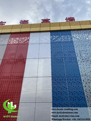 Diseño 3D de revestimiento de pared de aluminio sólido color de la lámina de soldadura de 3 mm fachada de la pared exterior
