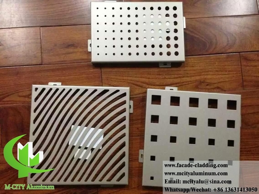 Panel de aluminio sólido para la decoración de techos de fachadas de edificios PVDF duradero