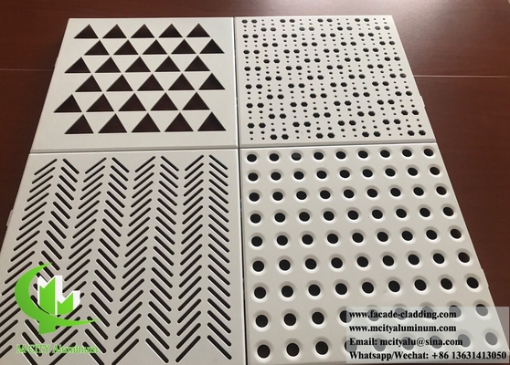 Panel de aluminio sólido para la decoración de techos de fachadas de edificios PVDF duradero