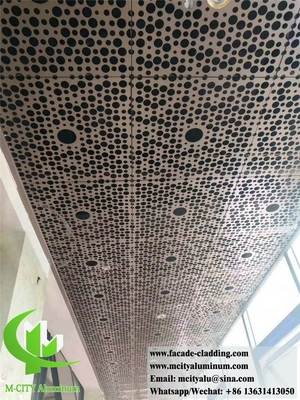 Panel de aluminio sólido para la decoración de techos de fachadas de edificios PVDF duradero