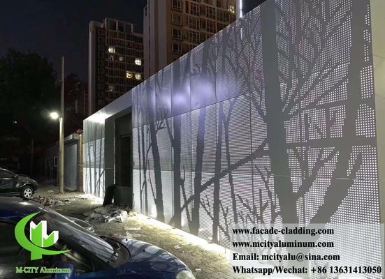 Panel de aluminio sólido para la decoración de techos de fachadas de edificios PVDF duradero