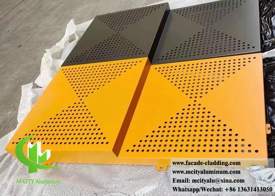 Capa de aluminio de pantalla metálica exterior para fachada de pared de construcción revestimiento en polvo