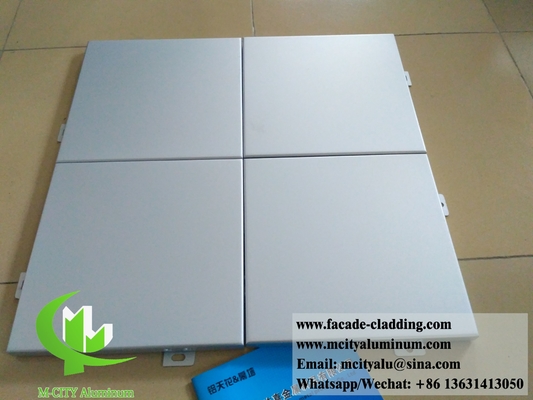 Revestimiento de aluminio sólido paneles metálicos para revestimiento de paredes fachada PVDF recubrimiento de color gris