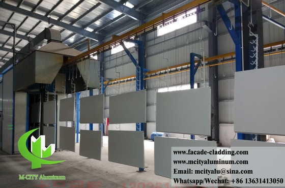 Revestimiento de aluminio sólido paneles metálicos para revestimiento de paredes fachada PVDF recubrimiento de color gris