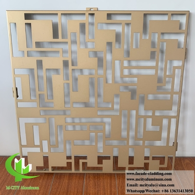 Hoja de metal cortada por láser con patrones huecos de 3 mm de espesor