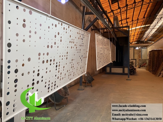 Cortar con láser la pantalla de metal de aluminio fachadas de aluminio sólido hoja con diseño de patrones