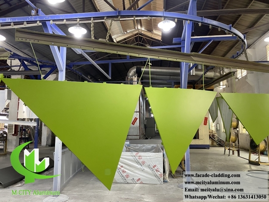 Panel de aluminio sólido revestimiento de paredes de metal paneles de fachada de 3 mm de espesor PVDF