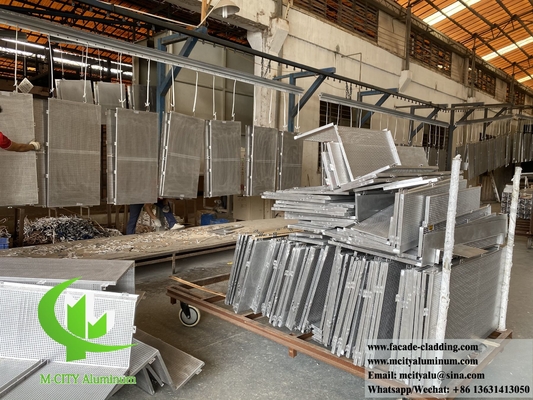 Revestimiento de paredes de metal Paneles de aluminio Sistema de fachada de metal arquitectónico Impermeable