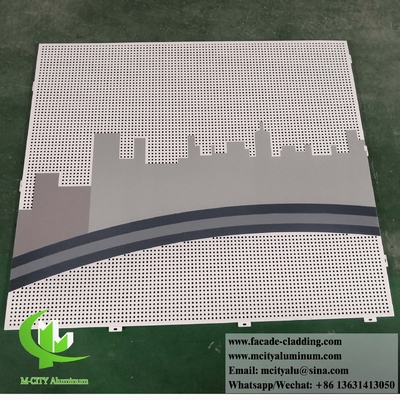 Panel de revestimiento de metal de chapa de aluminio Sistema de fachadas a prueba de fuego Antirruja Decoración exterior