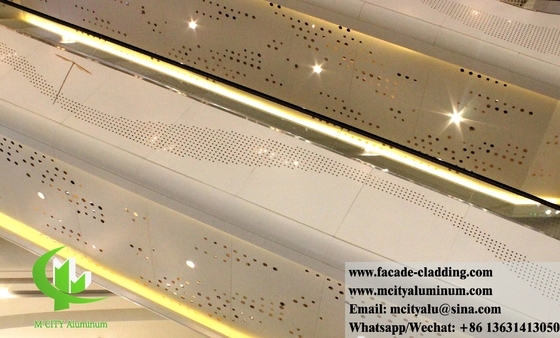 Panel de revestimiento de metal de chapa de aluminio Sistema de fachadas a prueba de fuego Antirruja Decoración exterior