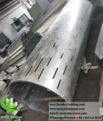 Revestimiento de paredes de metal Paneles de aluminio Sistema de fachada de metal arquitectónico Impermeable