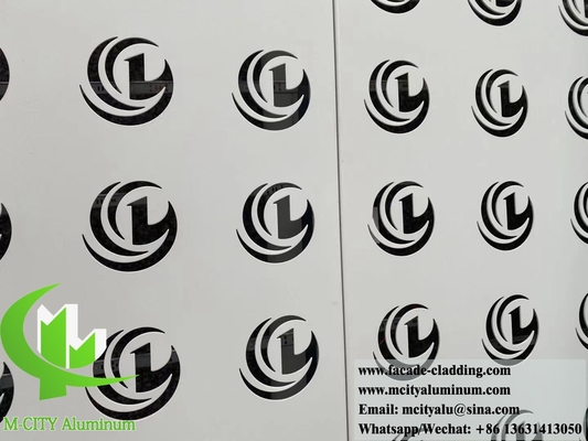 Lasers de corte decorativo de chapa perforada de metal paneles de aluminio sólido
