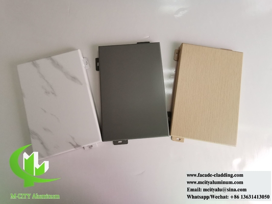 Arquitectónico paneles de pared metálicos de aluminio sólido de chapa para revestimiento de pared decoración de fachada