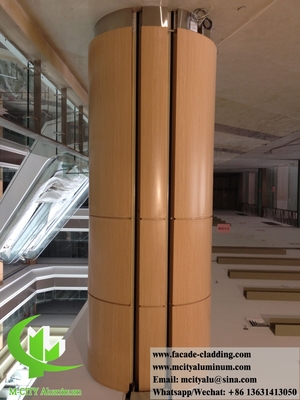 Revestimiento metálico arquitectónico para la decoración de columnas