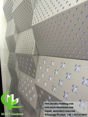 Paneles de revestimiento de paredes exteriores revestimiento metálico personalizado chapa de aluminio para el sistema de fachadas de edificios