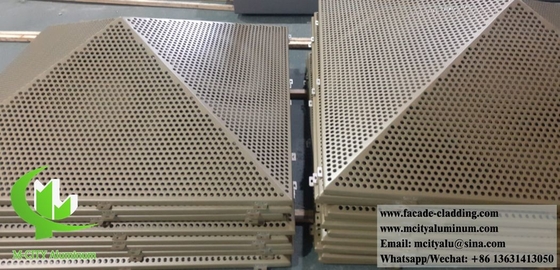 fachadas metálicas pantalla de corte por láser de aluminio 3D forma exterior revestimiento de paredes decoración arquitectónica