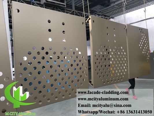 Hojas de aluminio revestimiento de paredes decoración arquitectónica paneles de aluminio para sistemas de fachadas