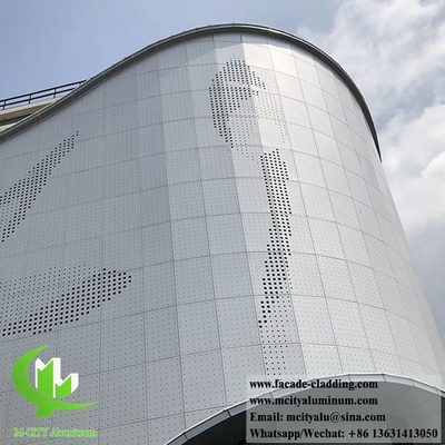 Paneles de revestimiento de paredes exteriores revestimiento metálico personalizado chapa de aluminio para el sistema de fachadas de edificios