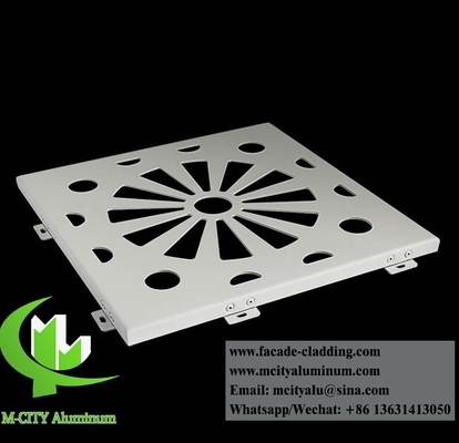 Panel de aluminio de chapa perforada de metal arquitectónico con patrón de diseño personalizado
