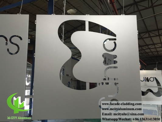 paneles de revestimiento decorativo de lámina de aluminio de pantalla metálica para el sistema de fachada