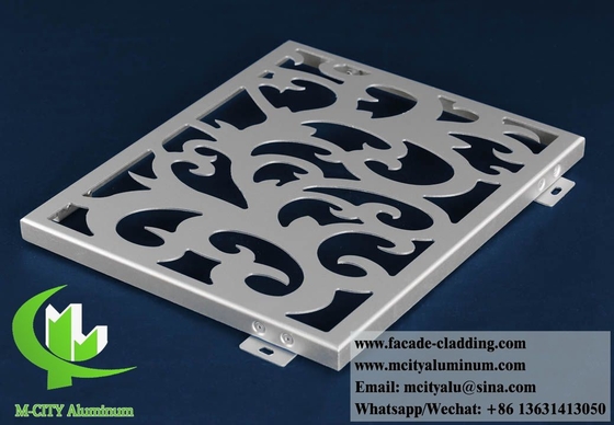 Paneles de pantalla decorativos exteriores Hoja de aluminio para el techo Sistema de fachada de revestimiento de paredes