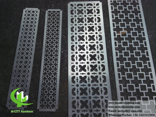 Arquitectura de revestimiento metálico fachadas de lámina perforada de aluminio para la decoración exterior de edificios