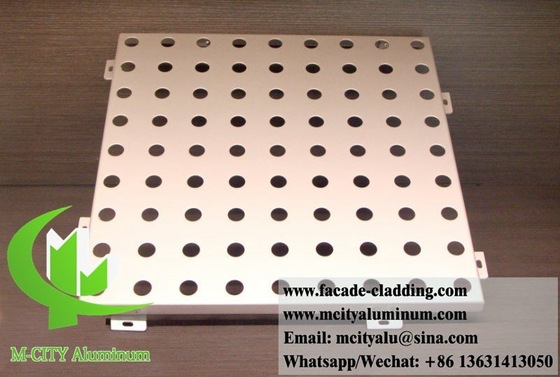 paneles de pantalla de aluminio perforados revestimiento metálico exterior arquitectónico RAL Color PVDF