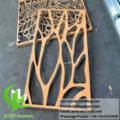 Pantallas decorativas de aluminio con revestimiento PVDF