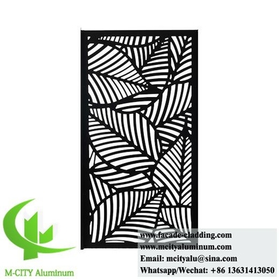 Pantalla de metal arquitectónico con patrones de corte por láser de chapa de aluminio de 3 mm Panel antirruja