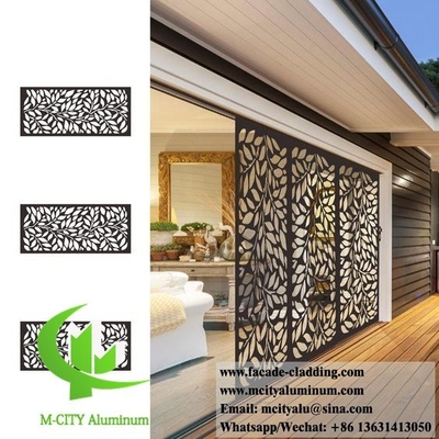 Panel de cercas metálicas decorativas para exteriores Panel decorativo de aluminio para jardín