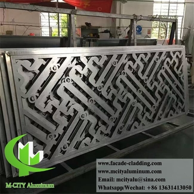 Las pantallas exteriores de metal cortado por láser decorativas de aluminio para la decoración de balcones y cercas