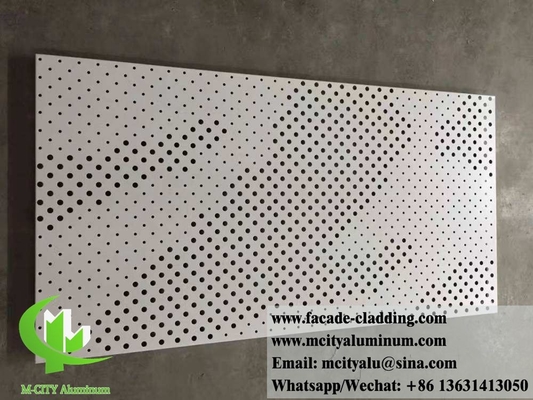 Revestimiento de chapa metálica perforada Paneles de aluminio para fachadas de paredes Revestimiento de columnas